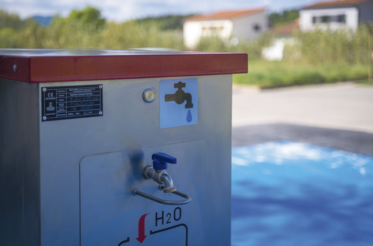 protección grifo de agua potable contra confusion de autocaravanistas