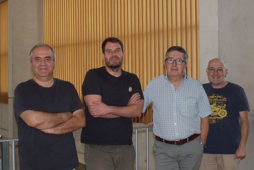 De izquierda a derecha, Anton Vernet, Alexandre Fabregat, Josep A. Ferré y Lluís Vázquez, coautores del artículo